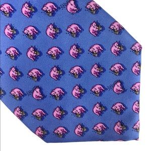 Thatcher Spring Italian Silk Bear & Beehive Tie